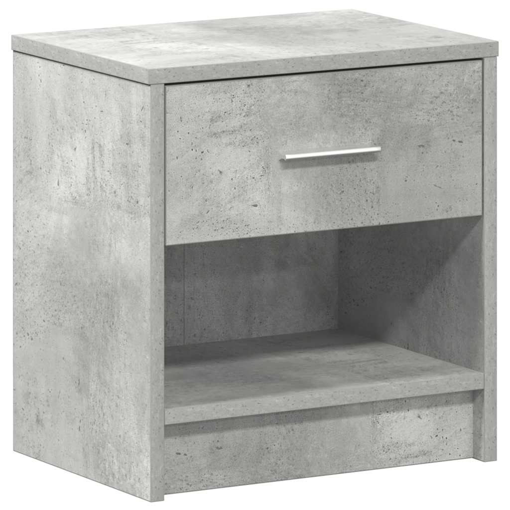 Κομοδίνο με Συρτάρι Γκρι Σκυρόδεμα 39 x 28 x 41 εκ. - Pakobazaar