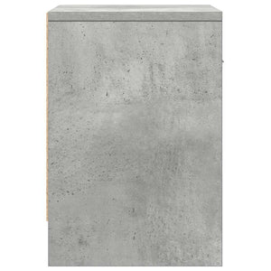 Κομοδίνο με Συρτάρι Γκρι Σκυρόδεμα 39 x 28 x 41 εκ. - Pakobazaar