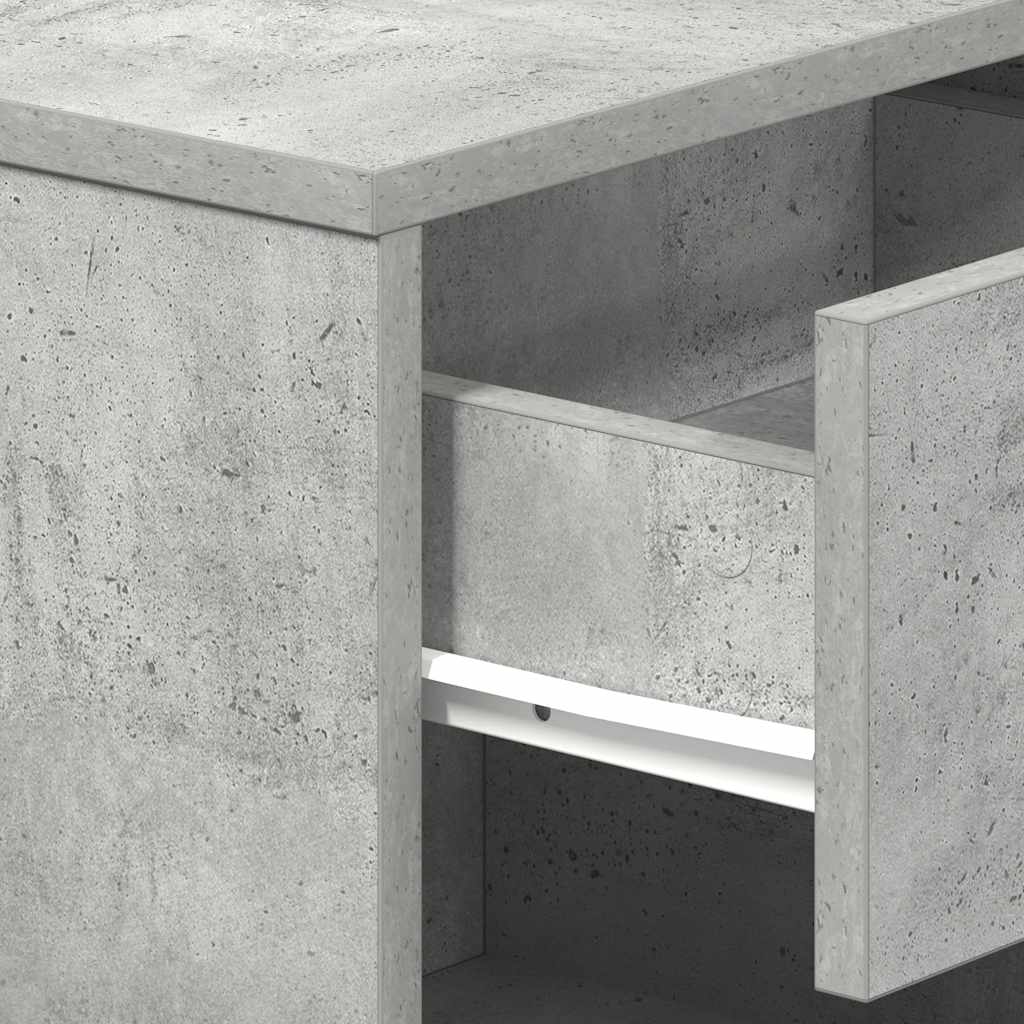 Κομοδίνο με Συρτάρι Γκρι Σκυρόδεμα 39 x 28 x 41 εκ. - Pakobazaar