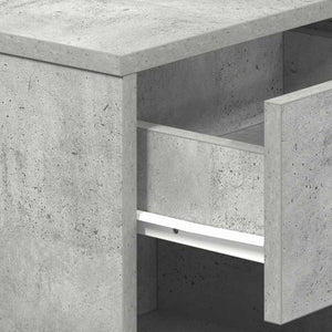 Κομοδίνο με Συρτάρι Γκρι Σκυρόδεμα 39 x 28 x 41 εκ. - Pakobazaar