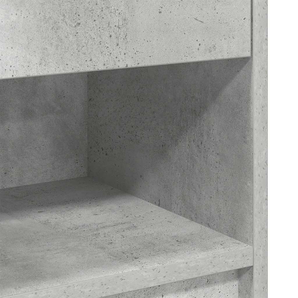 Κομοδίνο με Συρτάρι Γκρι Σκυρόδεμα 39 x 28 x 41 εκ. - Pakobazaar