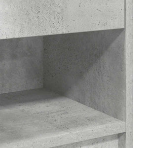 Κομοδίνο με Συρτάρι Γκρι Σκυρόδεμα 39 x 28 x 41 εκ. - Pakobazaar