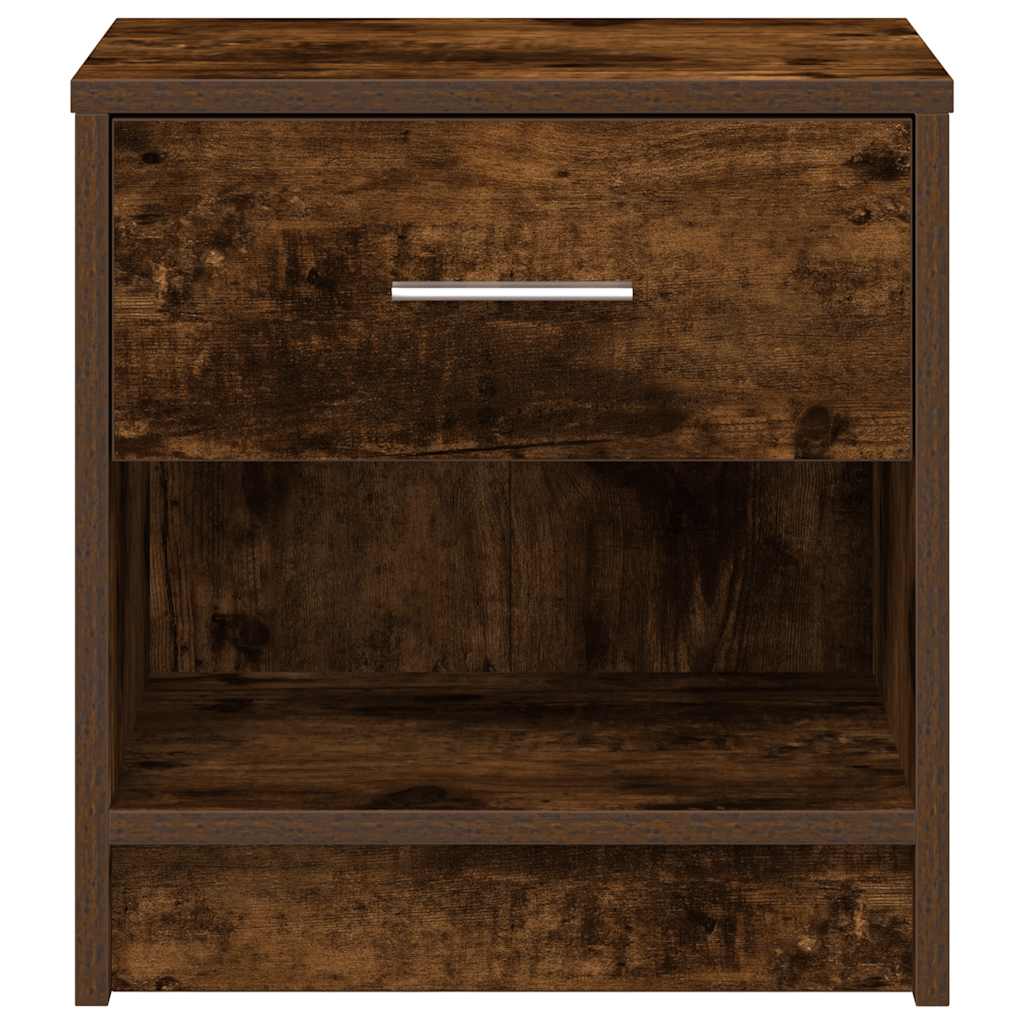 Κομοδίνο με Συρτάρι σε Καπνιστή Δρυς 39 x 28 x 41 εκ. - Pakobazaar