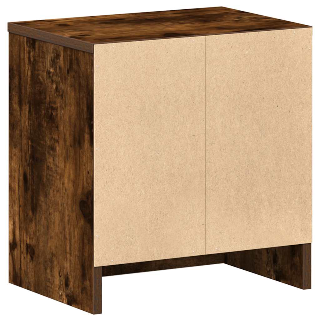 Κομοδίνο με Συρτάρι σε Καπνιστή Δρυς 39 x 28 x 41 εκ. - Pakobazaar