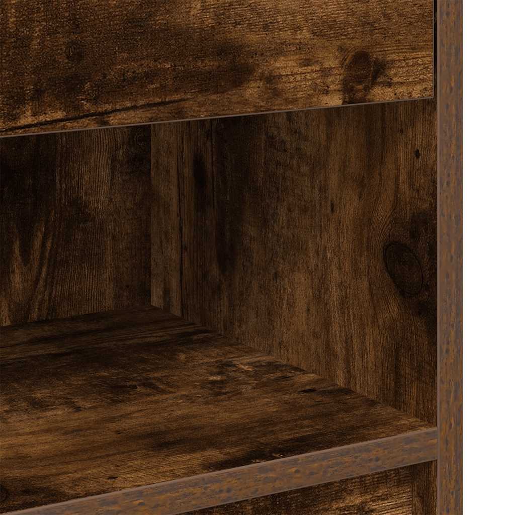 Κομοδίνο με Συρτάρι σε Καπνιστή Δρυς 39 x 28 x 41 εκ. - Pakobazaar