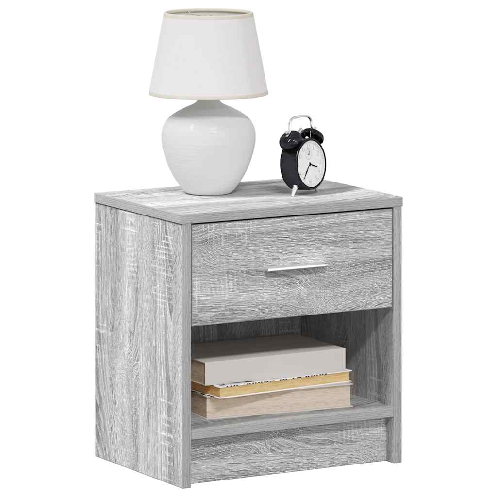 Κομοδίνο με Συρτάρι Γκρι Sonoma 39 x 28 x 41 εκ. - Pakobazaar