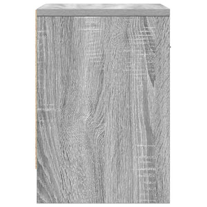 Κομοδίνα 2 τεμ. με Συρτάρι Γκρι Sonoma 39x28x41 εκ. - Pakobazaar