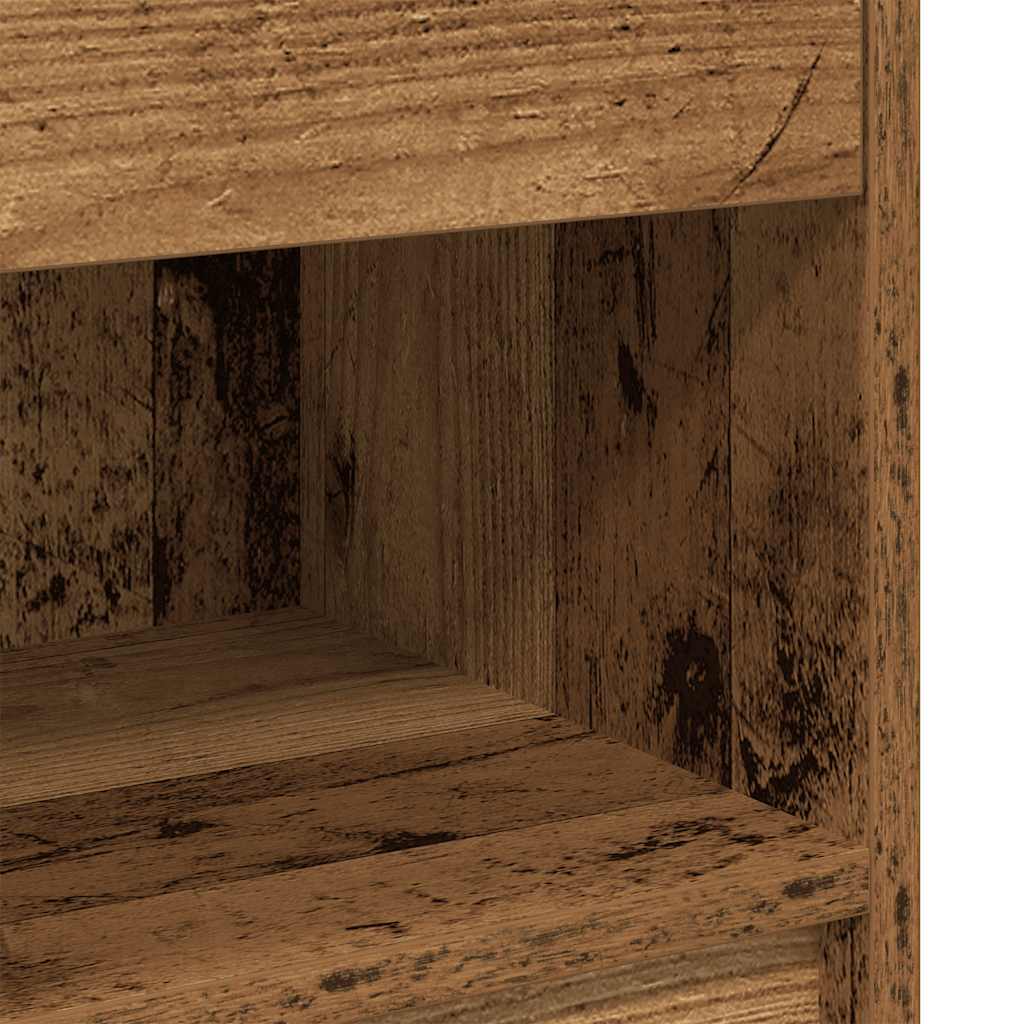 Κομοδίνα 2 τεμ. με Συρτάρι από Παλιό Ξύλο 39x28x41 εκ. - Pakobazaar