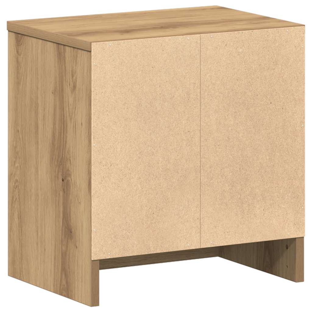 Κομοδίνα 2 τεμ. με Συρτάρι Artisan Δρυς 39x28x41 εκ. - Pakobazaar