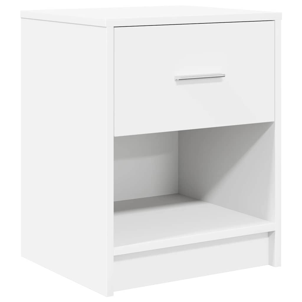 Κομοδίνο με Συρτάρι Λευκό 40x34x50 εκ. - Pakobazaar