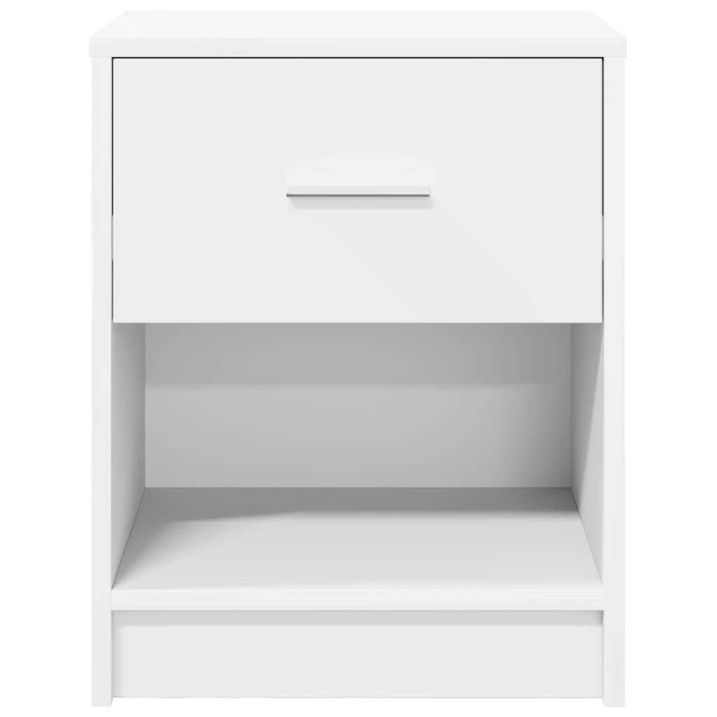 Κομοδίνο με Συρτάρι Λευκό 40x34x50 εκ. - Pakobazaar