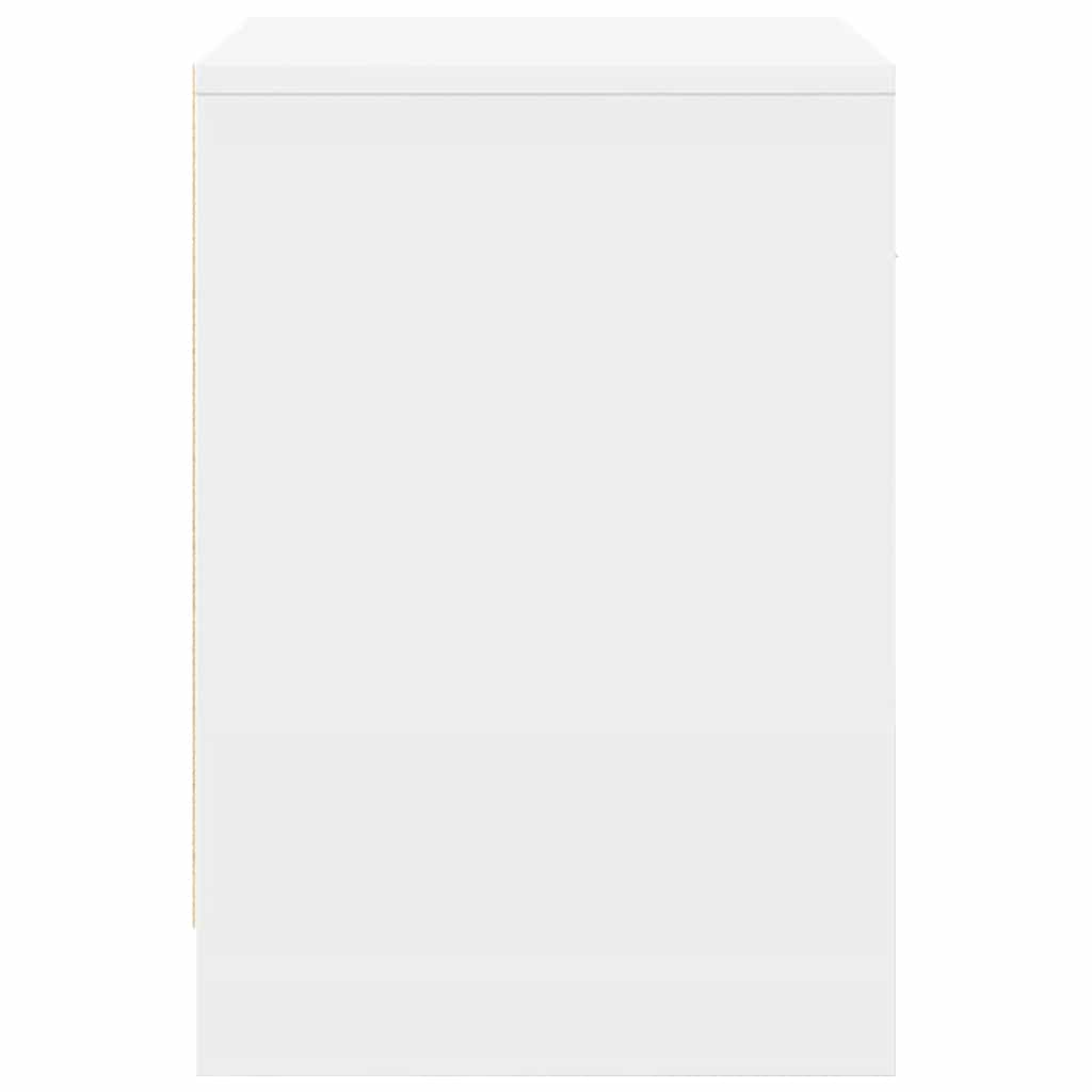 Κομοδίνο με Συρτάρι Λευκό 40x34x50 εκ. - Pakobazaar