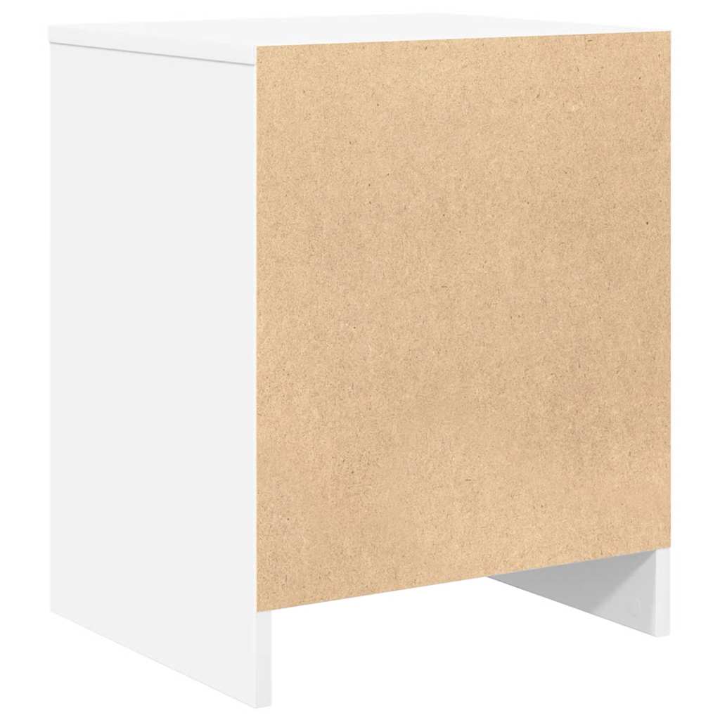 Κομοδίνο με Συρτάρι Λευκό 40x34x50 εκ. - Pakobazaar