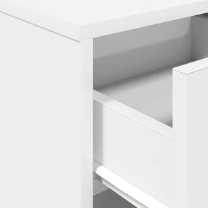 Κομοδίνο με Συρτάρι Λευκό 40x34x50 εκ. - Pakobazaar