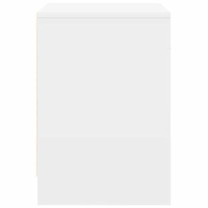 Κομοδίνα 2 τεμ. με Συρτάρι Λευκά 40x34x50 εκ. - Pakobazaar