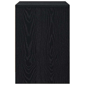 Κομοδίνα 2 τεμ. με Συρτάρι Μαύρα 40x34x50 εκ. - Pakobazaar