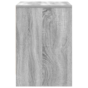Κομοδίνα 2 τεμ. με Συρτάρι Γκρι Sonoma 40x34x50 εκ. - Pakobazaar