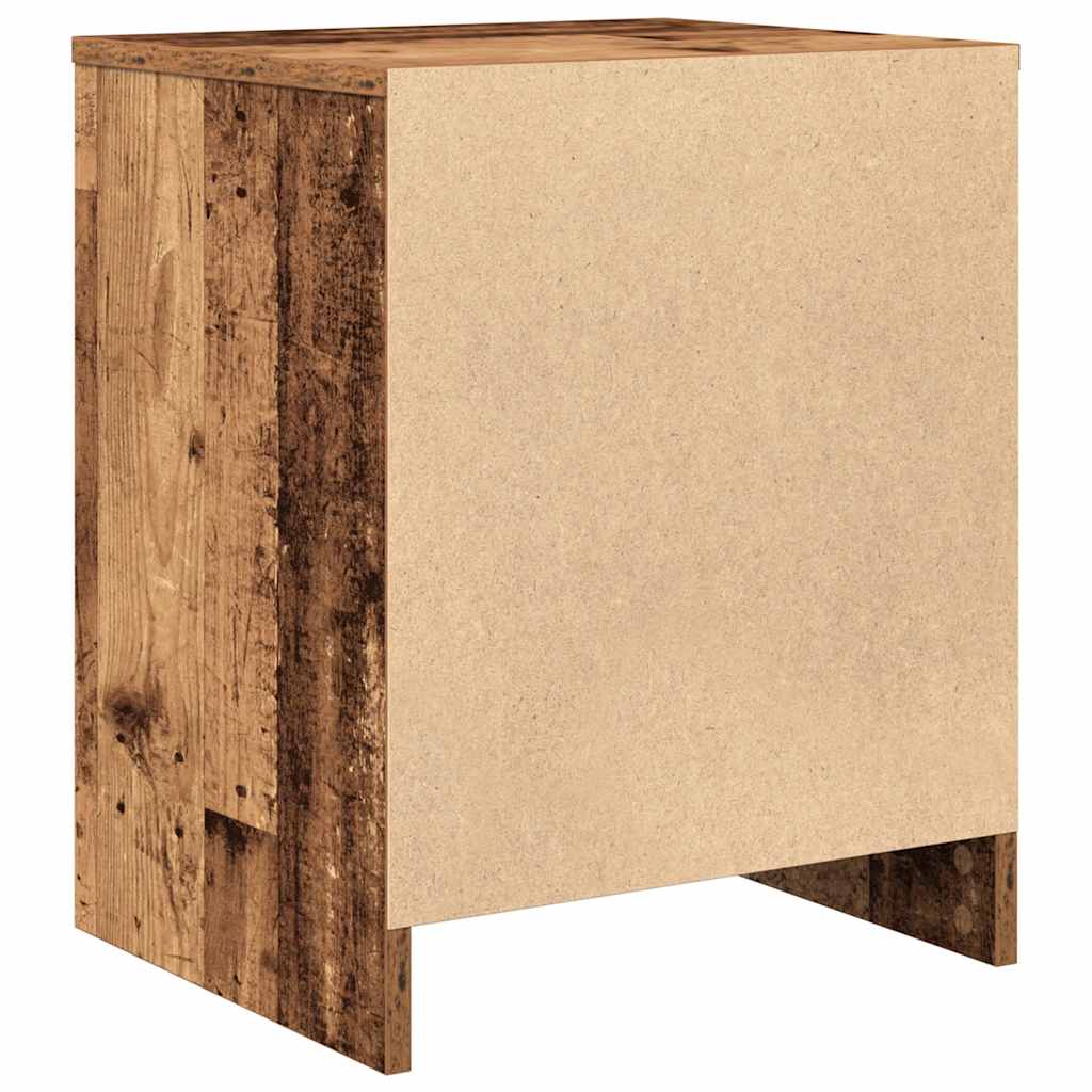 Κομοδίνα 2 τεμ. με Συρτάρι από Παλιό Ξύλο 40x34x50 εκ. - Pakobazaar