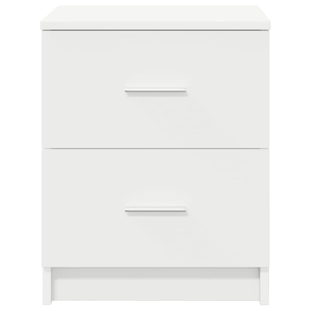Κομοδίνο με 2 Συρτάρια Λευκό 40x36x50 εκ. - Pakobazaar