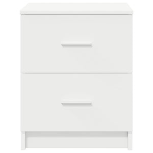 Κομοδίνο με 2 Συρτάρια Λευκό 40x36x50 εκ. - Pakobazaar