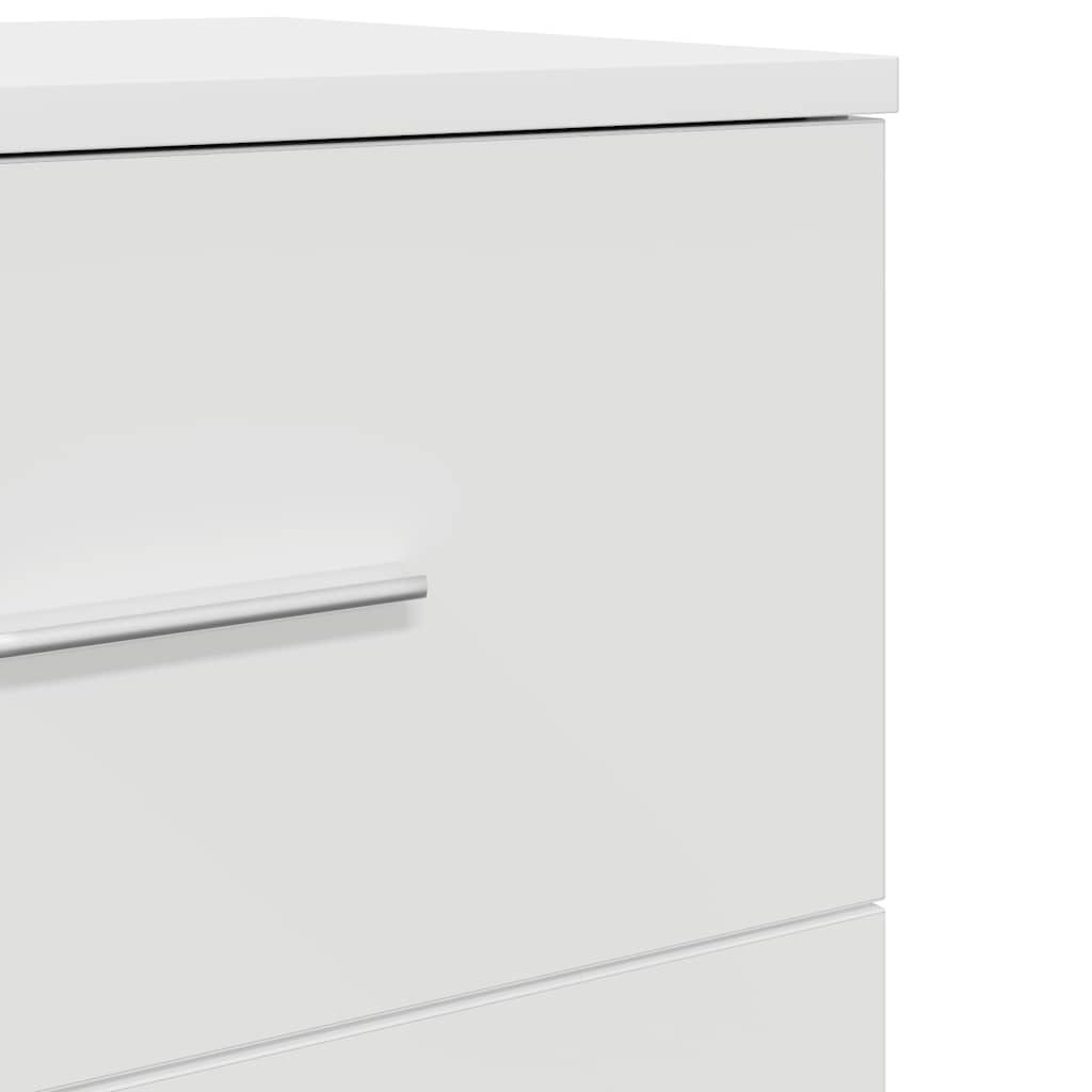 Κομοδίνο με 2 Συρτάρια Λευκό 40x36x50 εκ. - Pakobazaar