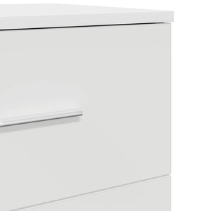 Κομοδίνο με 2 Συρτάρια Λευκό 40x36x50 εκ. - Pakobazaar
