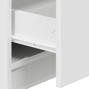 Κομοδίνα 2 τεμ. με 2 Συρτάρια Λευκά 40x36x50 εκ. - Pakobazaar