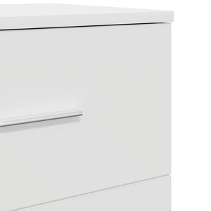 Κομοδίνα 2 τεμ. με 2 Συρτάρια Λευκά 40x36x50 εκ. - Pakobazaar