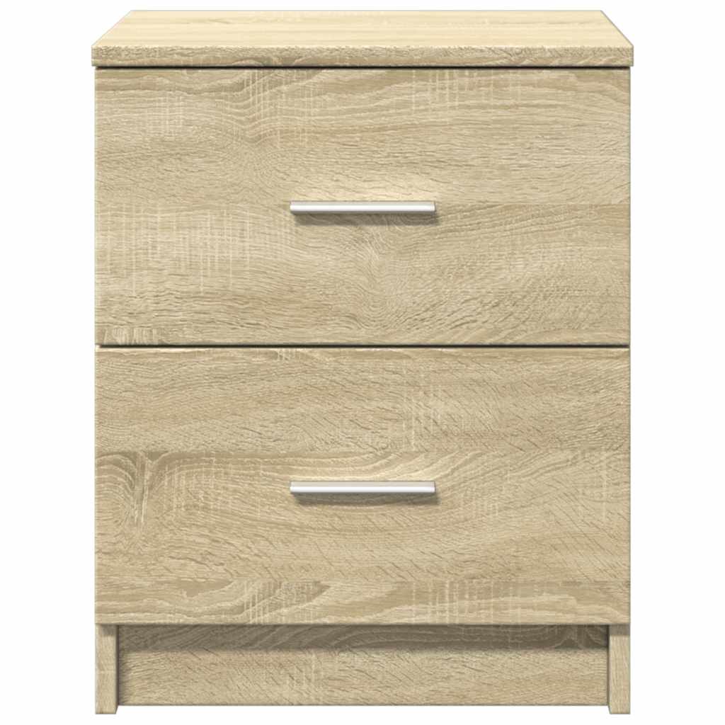 Κομοδίνο με 2 Συρτάρια Χρώμα Sonoma Δρυς 40x36x50 εκ. - Pakobazaar