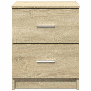 Κομοδίνο με 2 Συρτάρια Χρώμα Sonoma Δρυς 40x36x50 εκ. - Pakobazaar