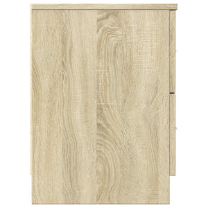 Κομοδίνο με 2 Συρτάρια Χρώμα Sonoma Δρυς 40x36x50 εκ. - Pakobazaar