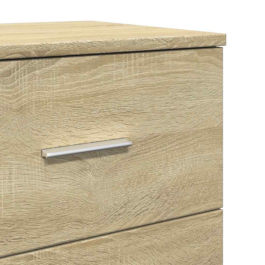 Κομοδίνο με 2 Συρτάρια Χρώμα Sonoma Δρυς 40x36x50 εκ. - Pakobazaar