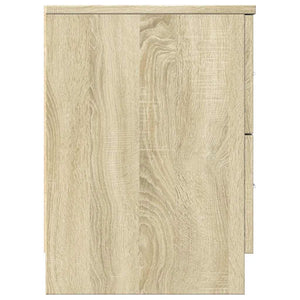 Κομοδίνα 2 τεμ. με 2 Συρτάρια, Χρώμα Sonoma Δρυς 40x36x50 εκ. - Pakobazaar