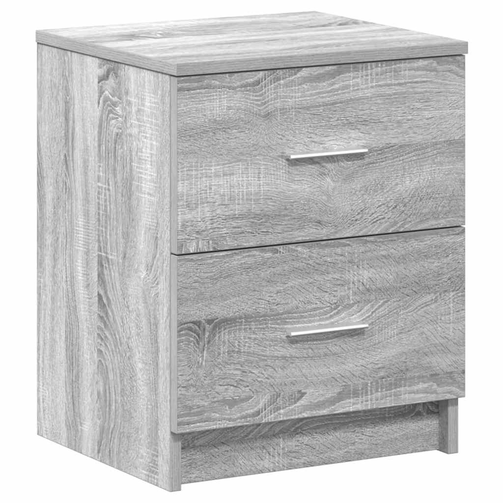Κομοδίνο με 2 Συρτάρια Γκρι Sonoma 40x36x50 εκ. - Pakobazaar