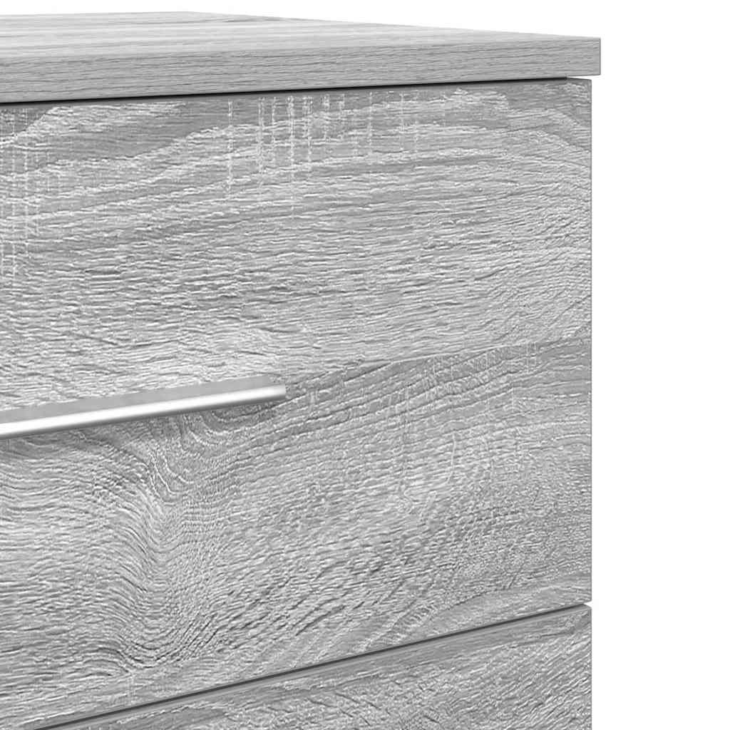 Κομοδίνο με 2 Συρτάρια Γκρι Sonoma 40x36x50 εκ. - Pakobazaar
