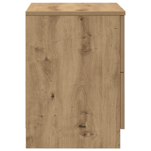 Κομοδίνο με 2 Συρτάρια σε Χρώμα Δρυς Artisan 40x36x50 εκ. - Pakobazaar