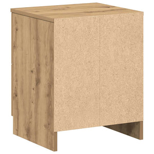 Κομοδίνα 2 τεμ. με 2 Συρτάρια, Ξύλο Artisan Oak 40x36x50 εκ. - Pakobazaar