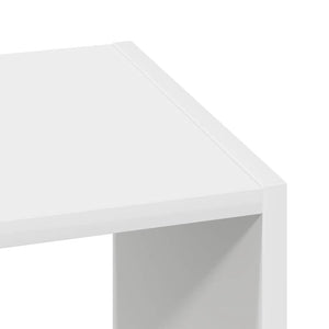 Βιβλιοθήκη στοιβαζόμενη Λευκό 30x30x80 cm Ξύλινη κατασκευή - Pakobazaar