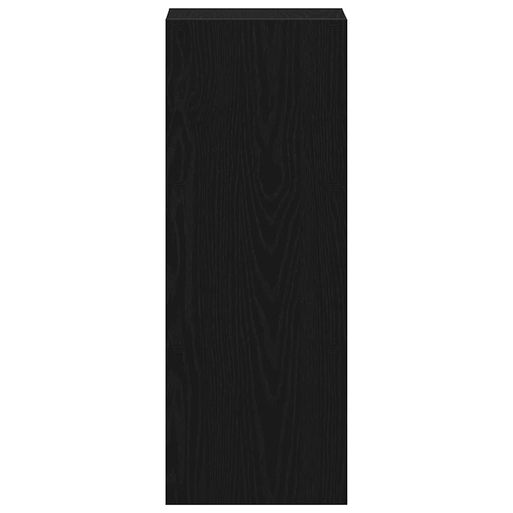 Βιβλιοθήκη στοιβαζόμενη Μαύρη δρυς 30x30x80 cm