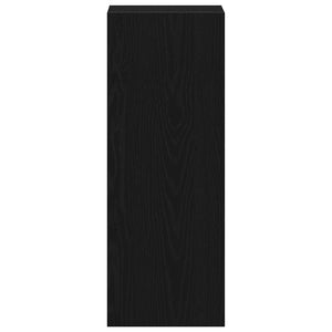 Βιβλιοθήκη στοιβαζόμενη Μαύρη δρυς 30x30x80 cm