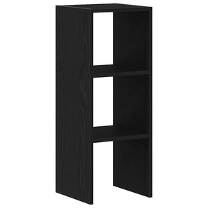 Βιβλιοθήκη στοιβαζόμενη Μαύρη δρυς 30x30x80 cm