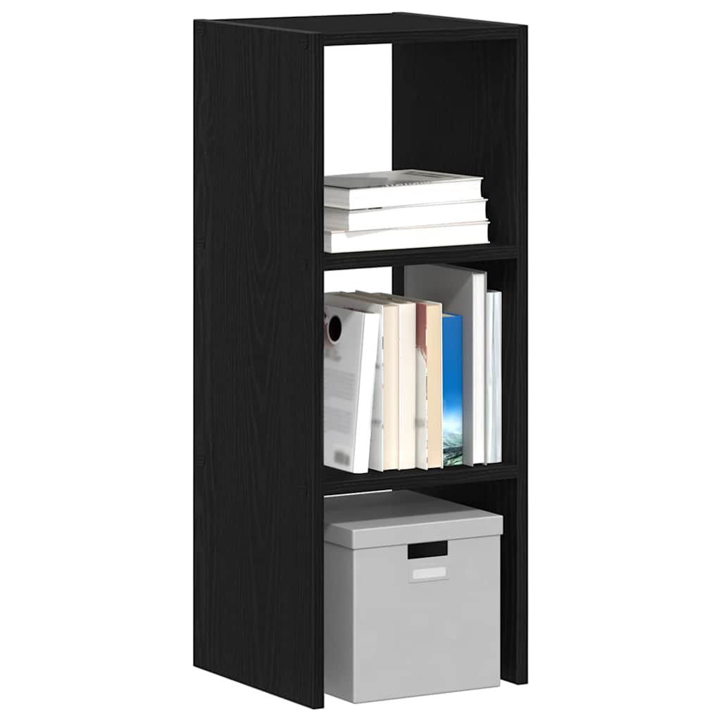 Βιβλιοθήκη στοιβαζόμενη Μαύρη δρυς 30x30x80 cm