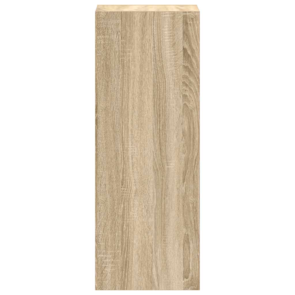 Βιβλιοθήκη Στοιβαζόμενα Sonoma Δρυς 30x30x80 εκ. Επεξ. Ξύλο - Pakobazaar
