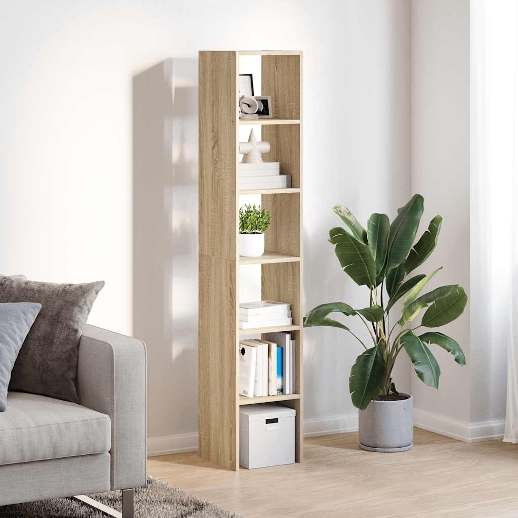Βιβλιοθήκες 2 τεμ. Στοιβαζόμενα Sonoma Δρυς 30x30x80 εκ.