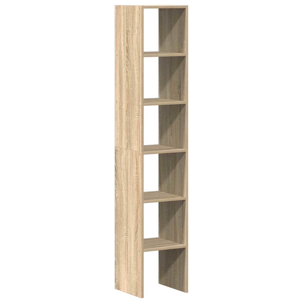 Βιβλιοθήκες 2 τεμ. Στοιβαζόμενα Sonoma Δρυς 30x30x80 εκ.