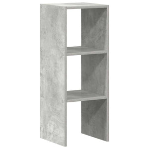Βιβλιοθήκη Στοιβαζόμενα Γκρι Σκυροδ. 30x30x80 εκ. Επεξ. Ξύλο - Pakobazaar