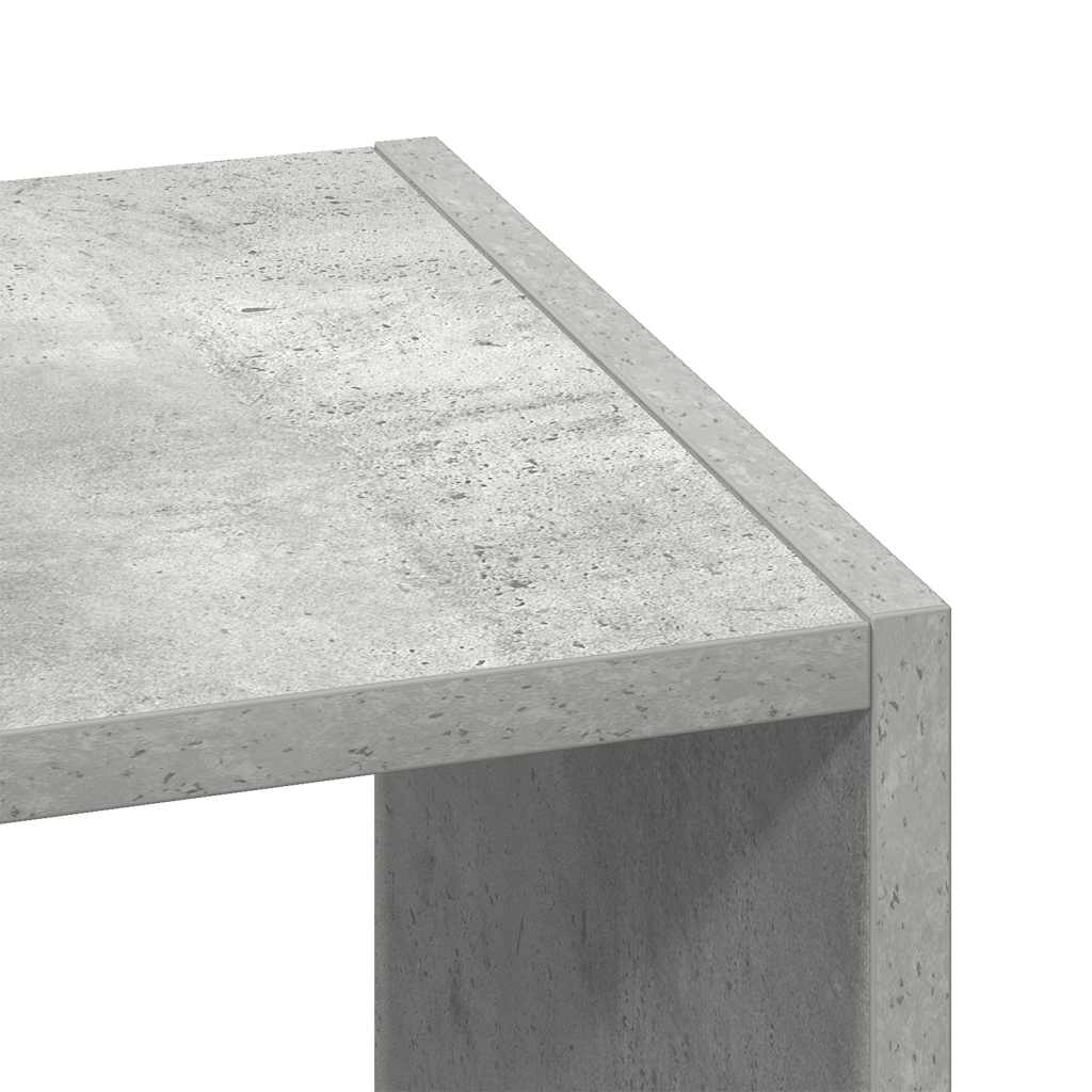 Βιβλιοθήκη Στοιβαζόμενα Γκρι Σκυροδ. 30x30x80 εκ. Επεξ. Ξύλο - Pakobazaar