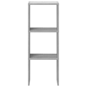 Βιβλιοθήκη Στοιβαζόμενα Γκρι Sonoma 30x30x80 εκ. Επεξ. Ξύλο - Pakobazaar