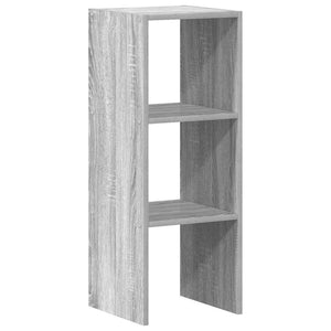 Βιβλιοθήκη Στοιβαζόμενα Γκρι Sonoma 30x30x80 εκ. Επεξ. Ξύλο - Pakobazaar
