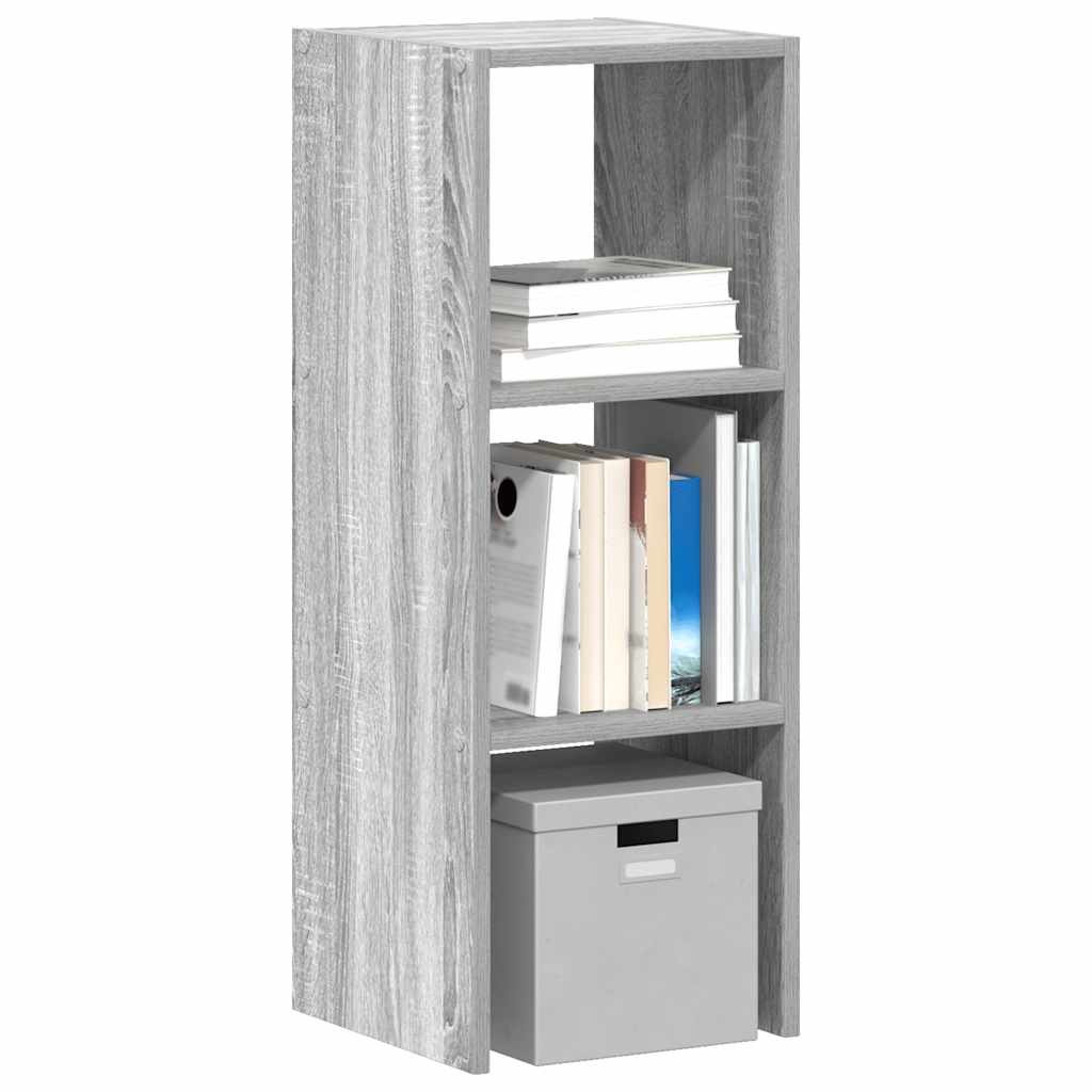 Βιβλιοθήκη Στοιβαζόμενα Γκρι Sonoma 30x30x80 εκ. Επεξ. Ξύλο - Pakobazaar